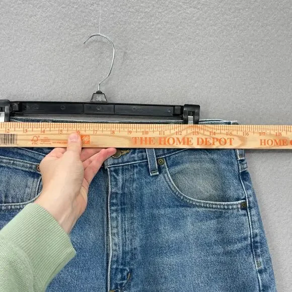 Carhartt Jeans Men 33x32 Blue Traditional Fit B18-DST Heavyweight Denim Workwear - Picture 3 of 16